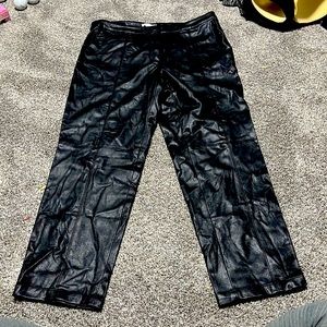 Women’s H&M faux leather pants size 12